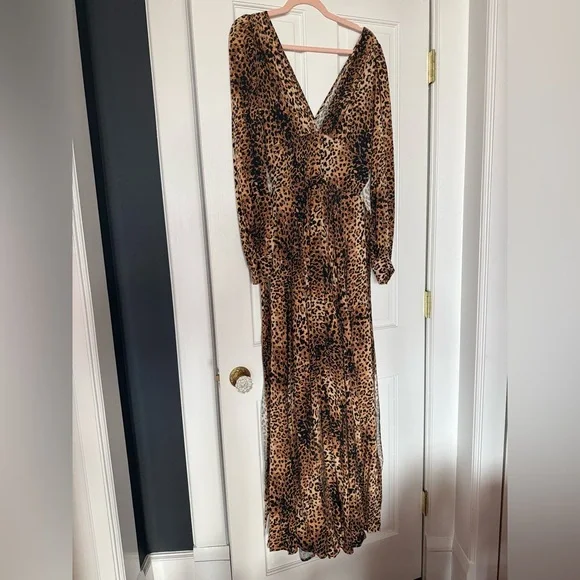 Trashy Diva Leopard-Print Maxi Gene Dress in Tan and Brown - Picture 8 of 9